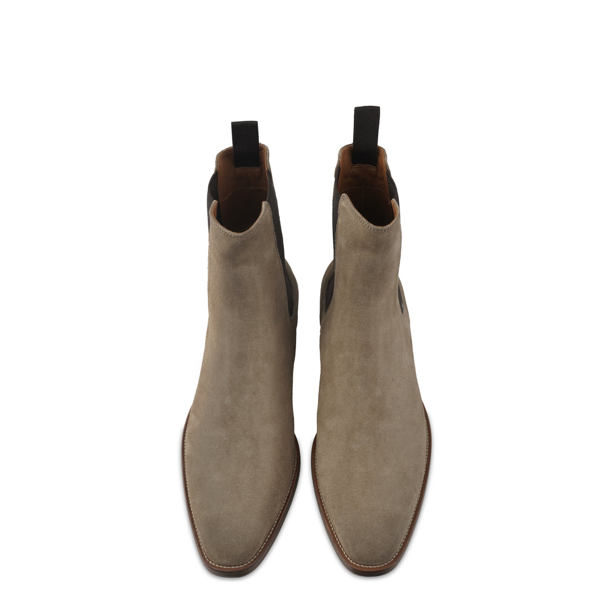 Unknown Articles Light Tobacco Suede Chelsea Boot top view image