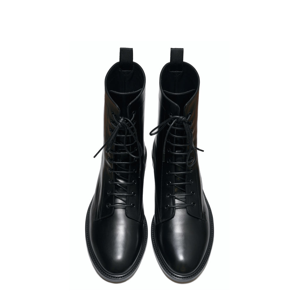 Lace-Up Boot – Black Leather